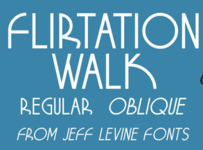 [Myfonts] Flirtation Walk Font (2021)