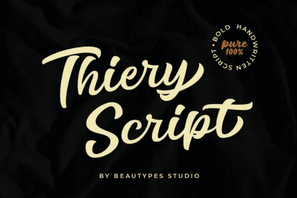 [Fontbundles] Thiery Script Font (2021)
