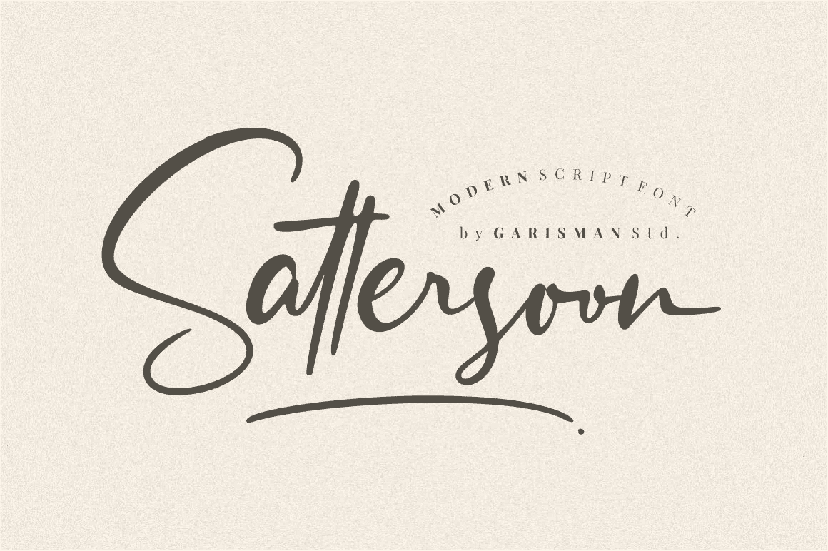 [Fontbundles] Sattersoon - Modern Script Font (2022)