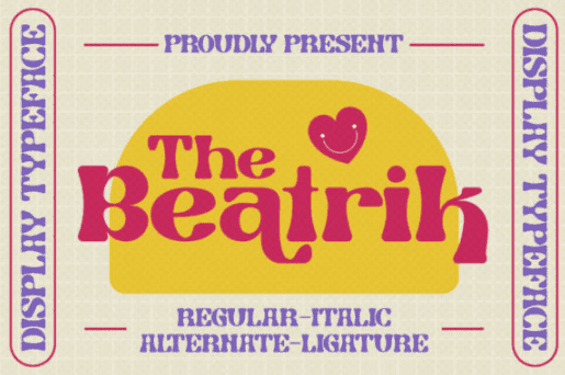 [Creativefabrica] The Beatrik Font (2021)
