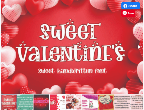 [Creativefabrica] Sweet Valentine's Font (2021)