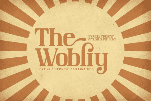 [Creativefabrica] The Wobliy Font (2022)