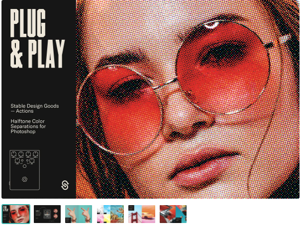 [creativemarket] Plug & Play - Halftone Action (2021)