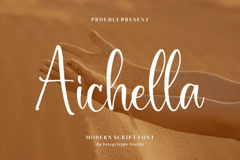 [Fontbundles] Aichella - Modern Script Font (2022)