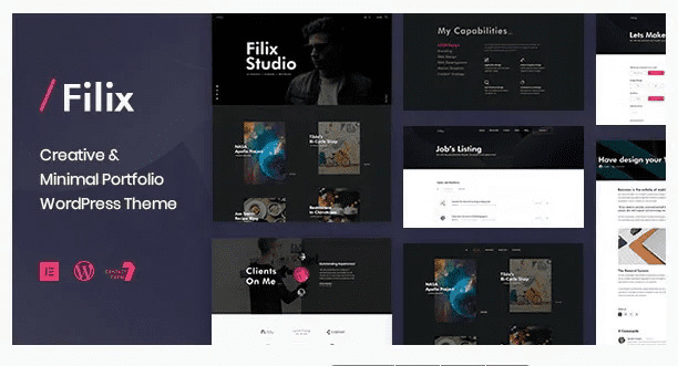 Filix - Creative Minimal Portfolio WordPress Theme