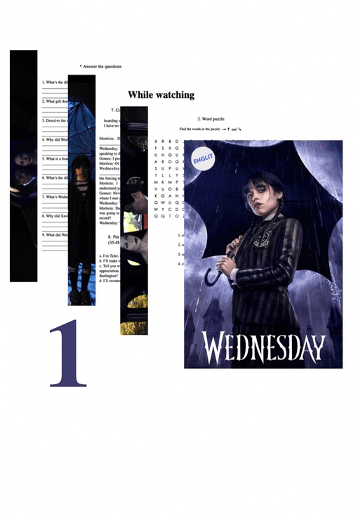 [Englit] Курс по фильму "Wednesday" season 1 episode 1,2,3 (2023)
