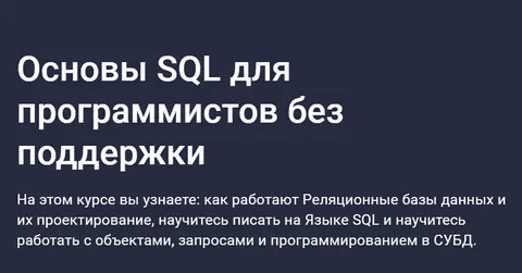 [Stepik] [Дмитрий Титов] Основы SQL для программистов без поддержких (2023)