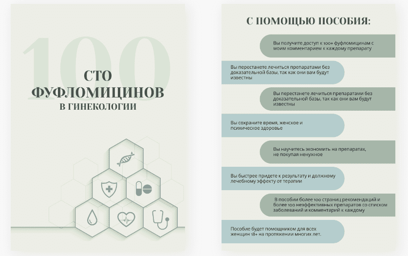 [Гулар Гулиева] 100 фуфломицинов в гинекологии (2024)