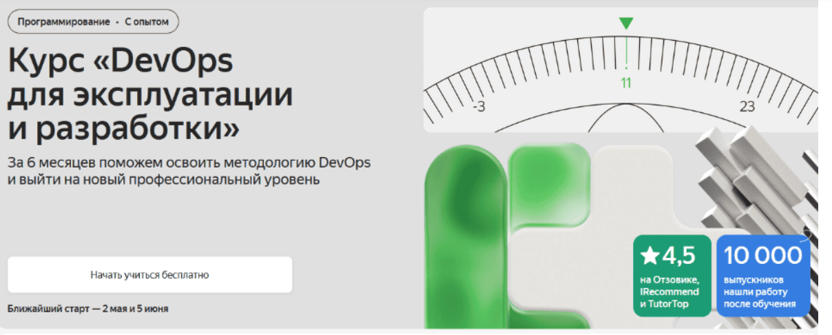 [Яндекс Практикум] DevOps для эксплуатации и разработки. Часть 4 из 6 (2021)