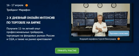 [Сергей Виноградов] [TradersGroup] 2-х дневный Трейдинг Марафон по торговле на бирже (2024)
