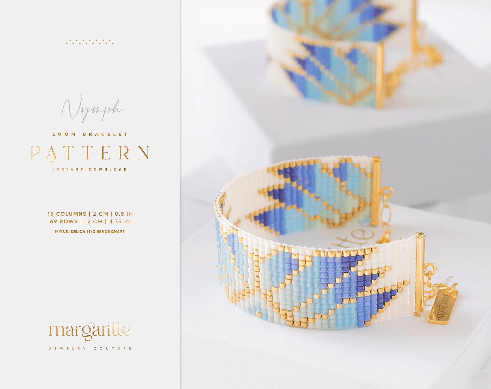 [margarittejewelry] Подборка PDF шаблонов браслетов, колец и серег из бисера (2023)