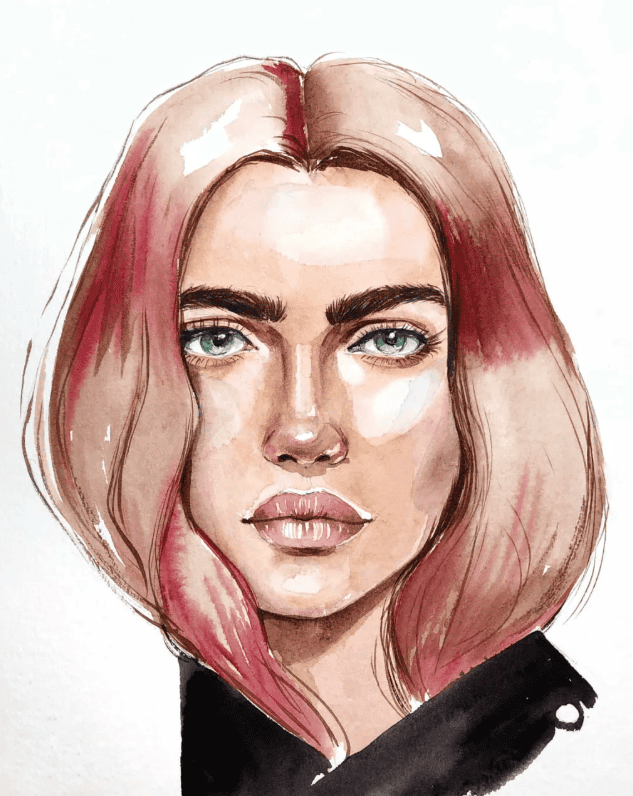 [onehobby.school] Fashion портрет с Викторией Кагаловской. Акварель