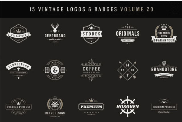 15 Vintage Logos & Badges V1