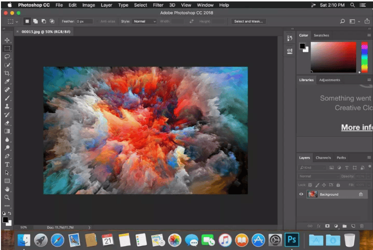 Adobe Photoshop 2018, CC 19.1.1 (Mac OS)