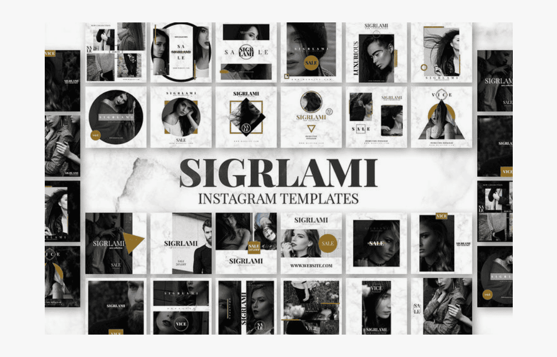 [Creativemarket] SIGRLAMI - Instagram Templates (2017)
