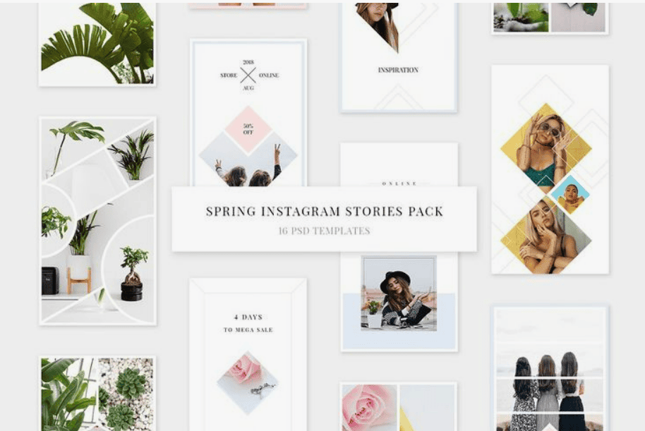[Creativemarket] Spring - Instagram Pack (2017)