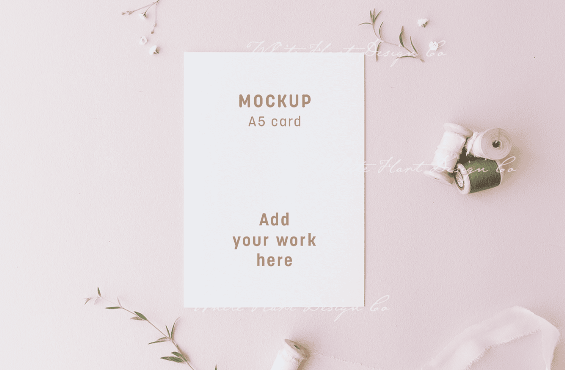 [CreativeMarket] Styled Card Mockup #WF01