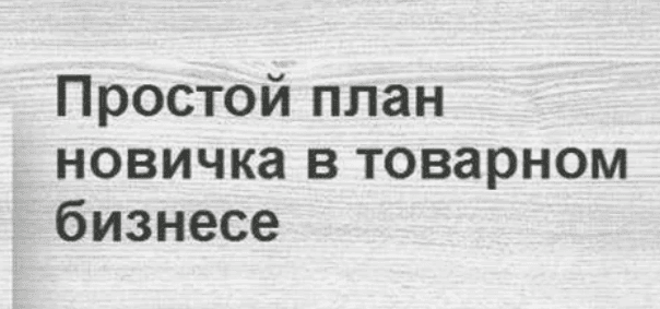 [Дунаев] Простой план новичка в товарном бизнесе (2017)