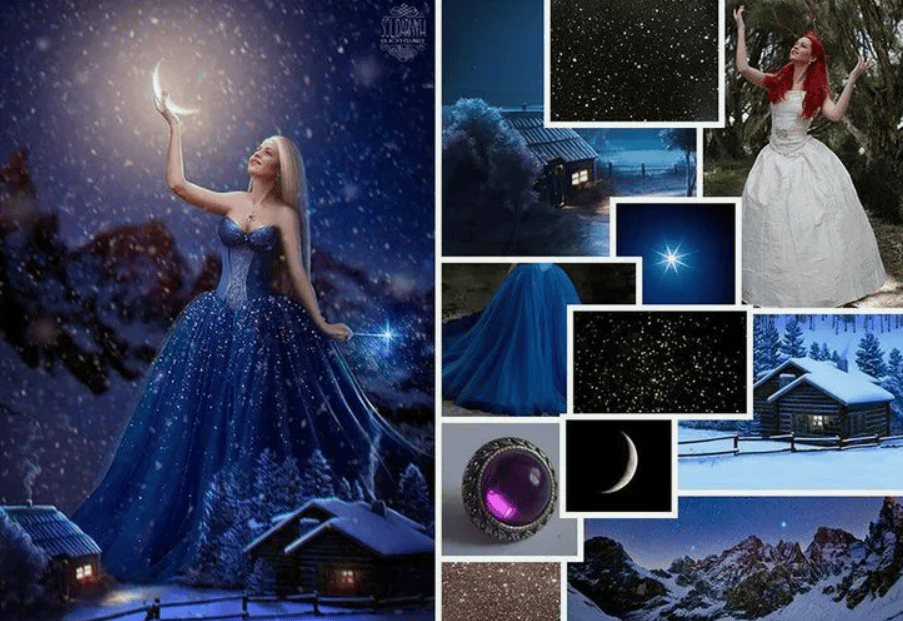[Елена Маникова] Создаём в Фотошоп коллаж Фантазия(2017)