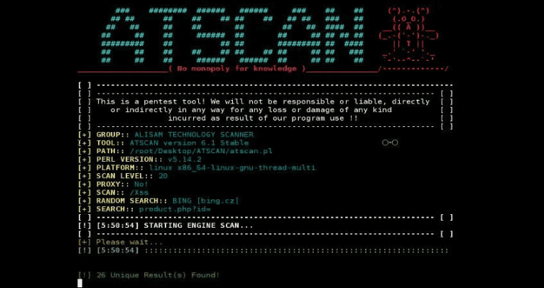 ATSCAN v6.2 - серверный скрипт для поиска дорок, SQL, XSS, админок, брута