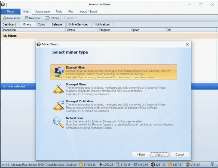 Awesome Miner 4.1.2 Ultimate Plus