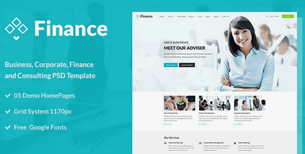 Finance - Consulting, Accounting HTML Template