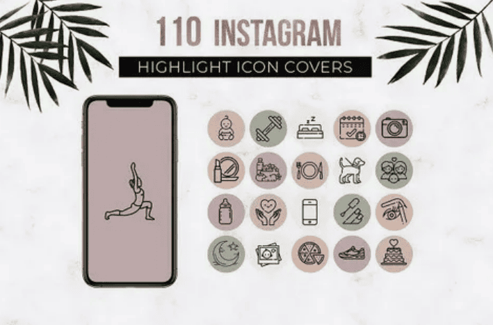 Instagram story highlight icons A-Z (2018)