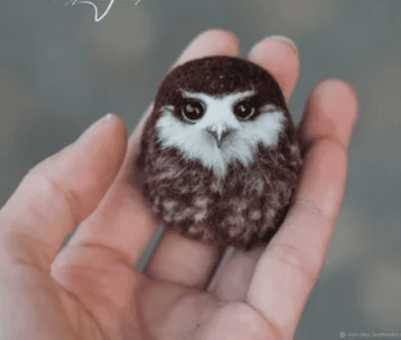 [Irentoys] Войлочная брошь «Совёнок»