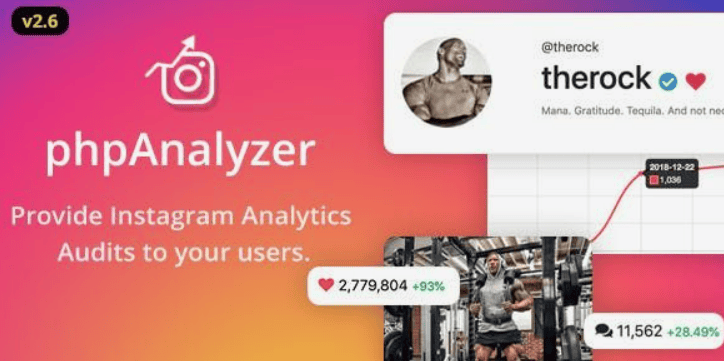 phpAnalyzer v2.6.12 – аналитика Instagram / аудит / инструмент статистики
