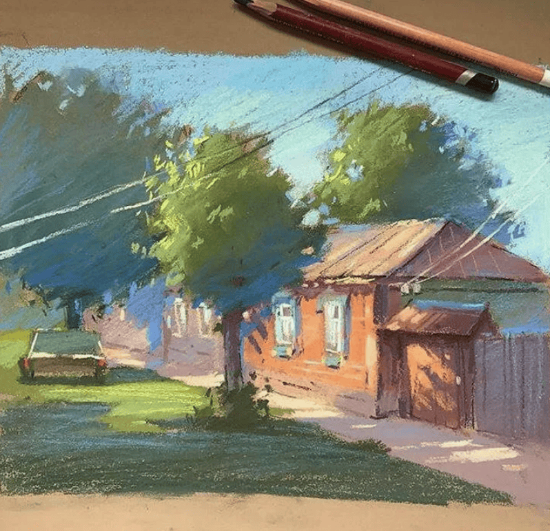 Рисуем пастельные пейзажи на пленэре