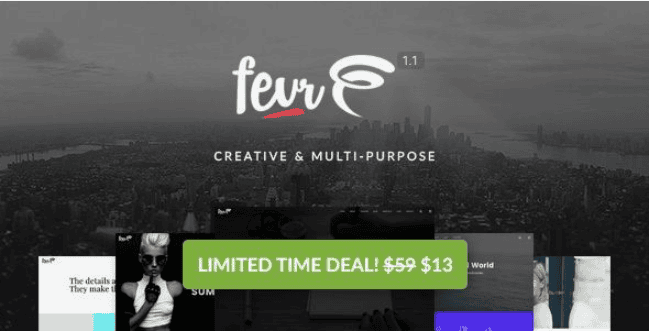 [Themeforest] Fevr v1.2.7 — креативный многоцелевой WordPress шаблон