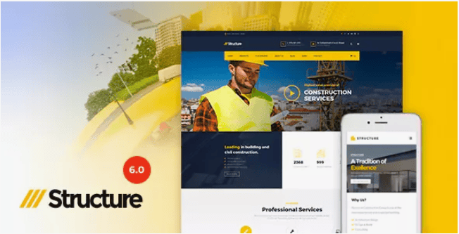 [Themeforest] Structure v5.1 — строительство WordPress тема
