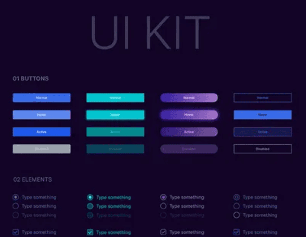 Unit Kit 2 200+ Блоков для UI дизайна & UX прототипирования