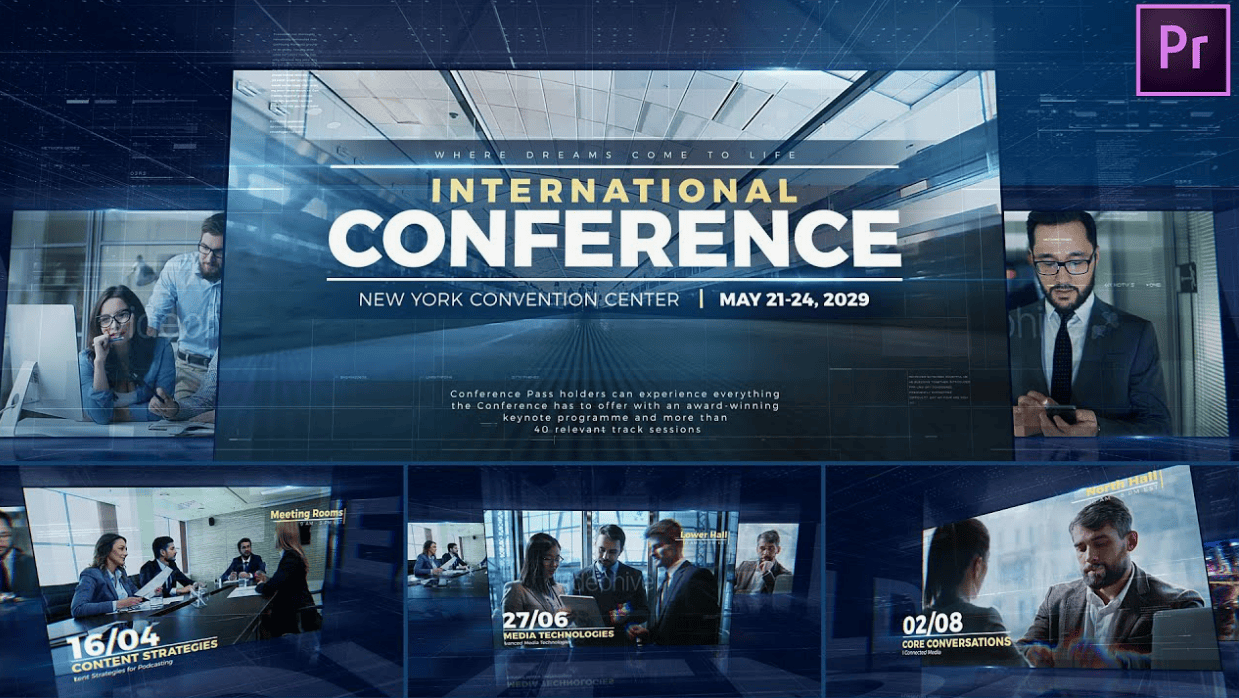 [Videohive] Corporate event promo news conference (2019)