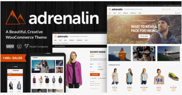 [WordPress] Adrenalin v1.9.10 - многофункциональный WooCommerce шаблон