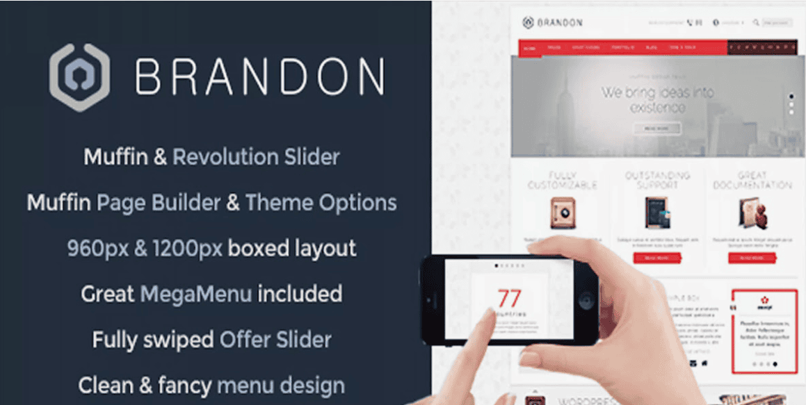 [WordPress] Brandon v1.9.4 - универсальный шаблон для WordPress