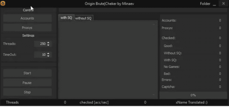 [wander] Origin BruteForce/Checker v1.1 BESTHACKER 05.08.20