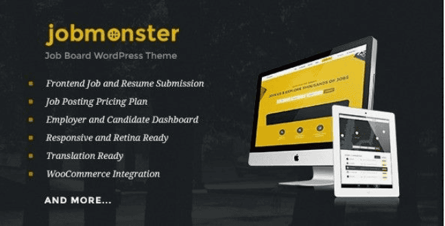 [WP] Jobmonster v4.3.2 – Тема WordPress для поиска работы