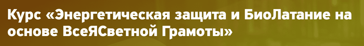 [Елена Вырышева] Энергетическая защита и БиоЛатание на основе ВсеЯСветной Грамоты (2024)