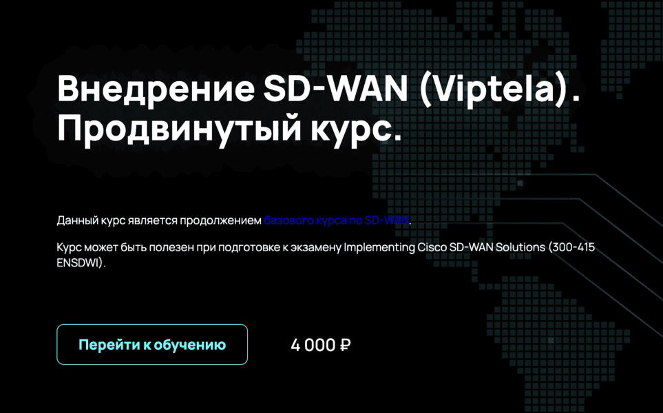 [NFE] [Алексей Гусев] Внедрение SD-WAN (Viptela). Продвинутый курс (2024)