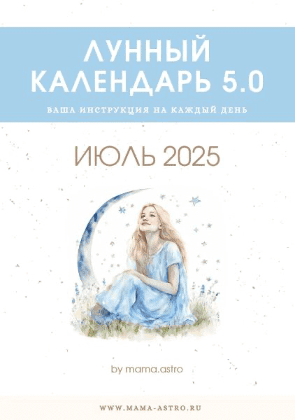 [mama.astro] Лунный календарь 5.0. Ваш календарь на каждый день (Июль 2025)