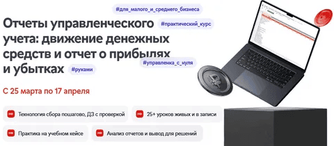 [Нескучные финансы, Лариса Баневич] Отчеты управленческого учета: движение денежных средств и отчет о прибылях и убытках. Тариф Самостоятельный (2025)