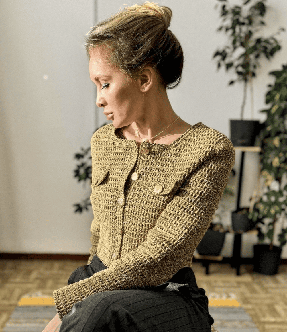 [Мария Семёнова, Mary Knitting] Жакет Твид (2025)