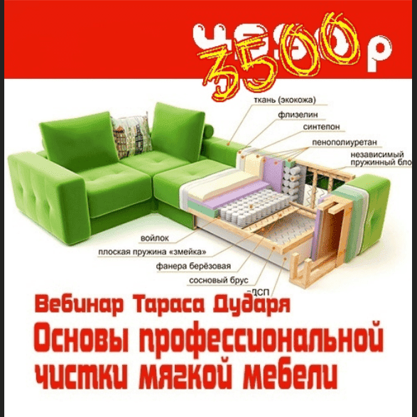 [Тарас Дударь] Основы профессиональной чистки мягкой мебели (2025)