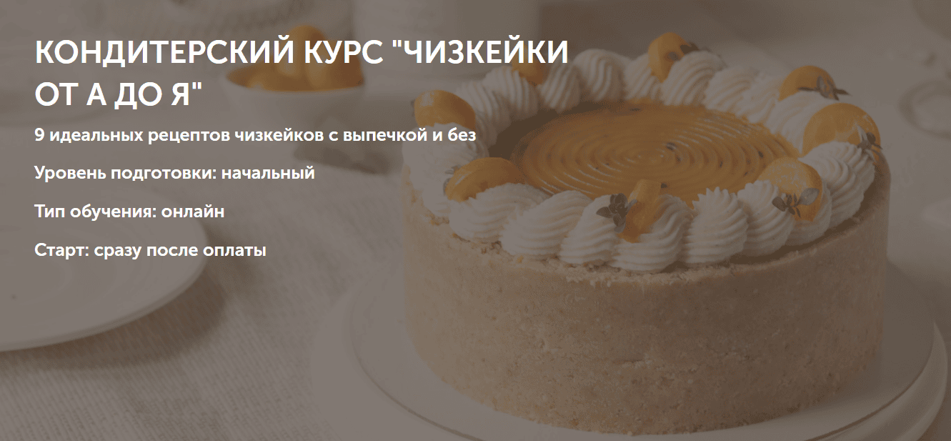 [Ольга Шлычкова] Кондитерский курс «Чизкейки от А до Я» (2025)