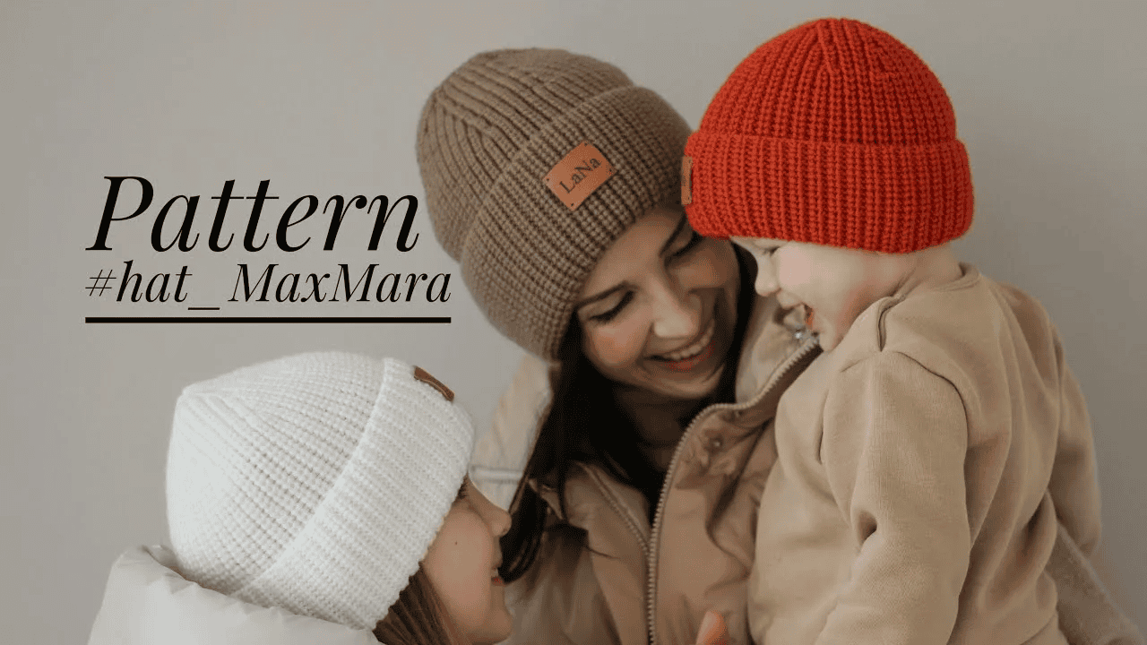 [la.na.knit, Лариса Попович] Шапка #hat_MaxMara (2023)
