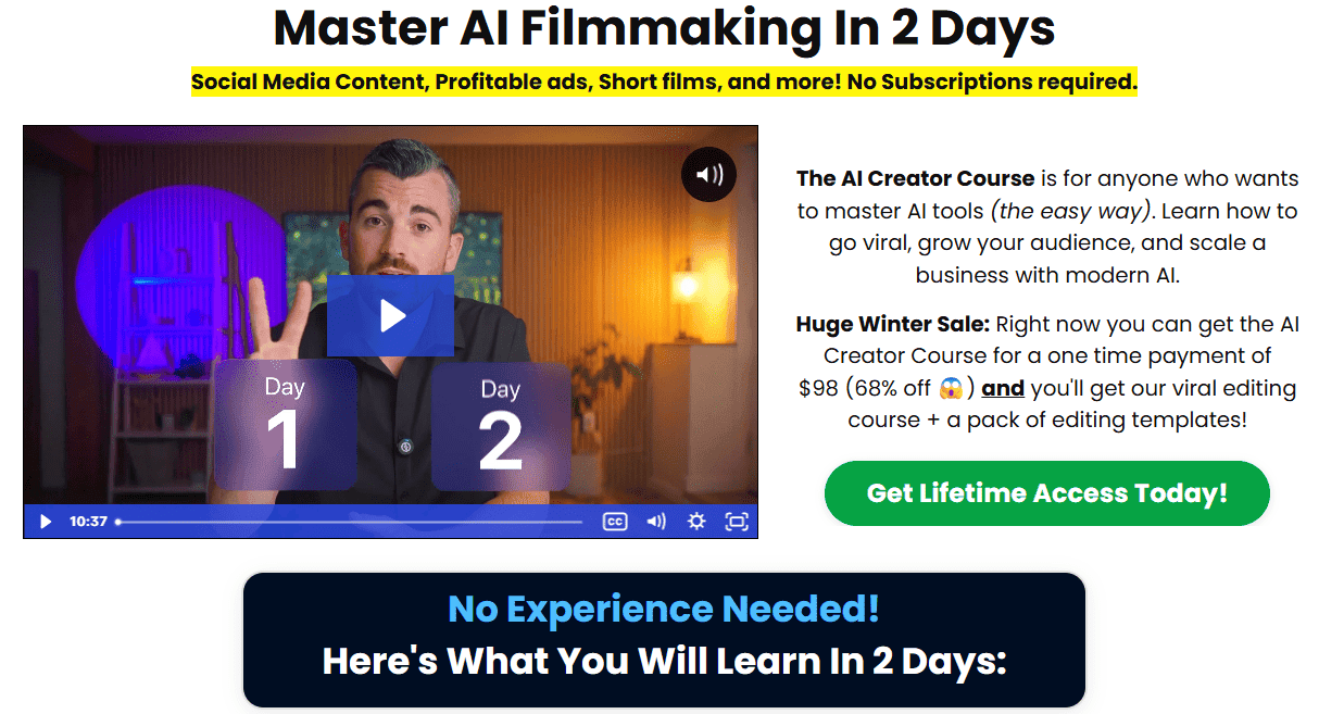 [Энтони Галло] AI-кинопроизводство за 2 дня. От идеи до видео (2025)