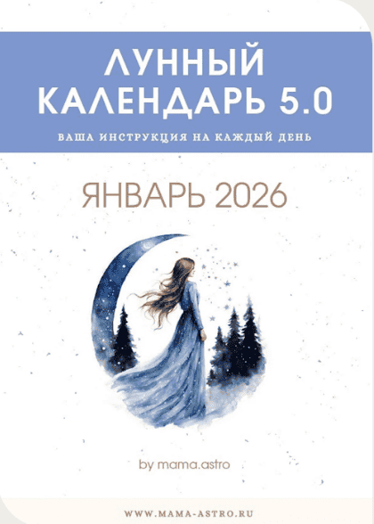 [mama.astro] Лунный календарь 5.0. Ваш инструмент на каждый день (Январь 2026)