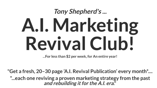 [Тони Шеперд] AI Revival Club - как оживлять старые воронки и выжимать прибыль (2025)