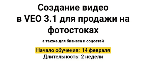 [Вадим Закиров] Создание видео в VEO 3.1 для продажи на фотостоках (2026)